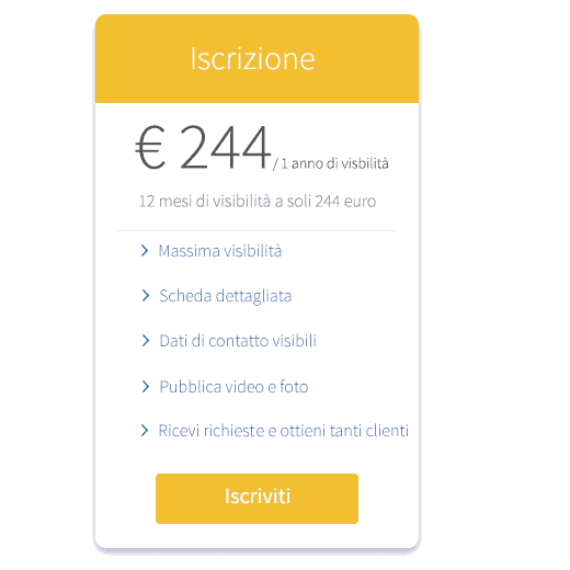 Costo iscrizione